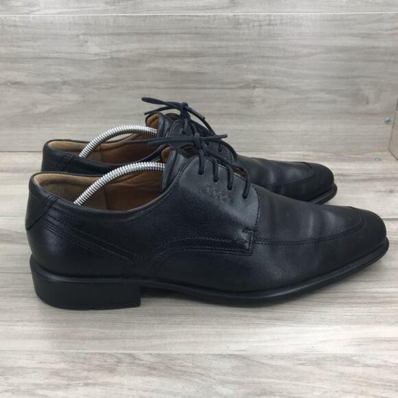Ecco Derby Oxfords Men\'s EU 45 Black Leather Lace Up Dress Shoes main image 4
